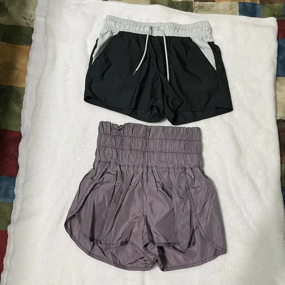 LOT OF 2 Nike,Free People Women's Shorts Size XS Running Lined Multicolor Pocket